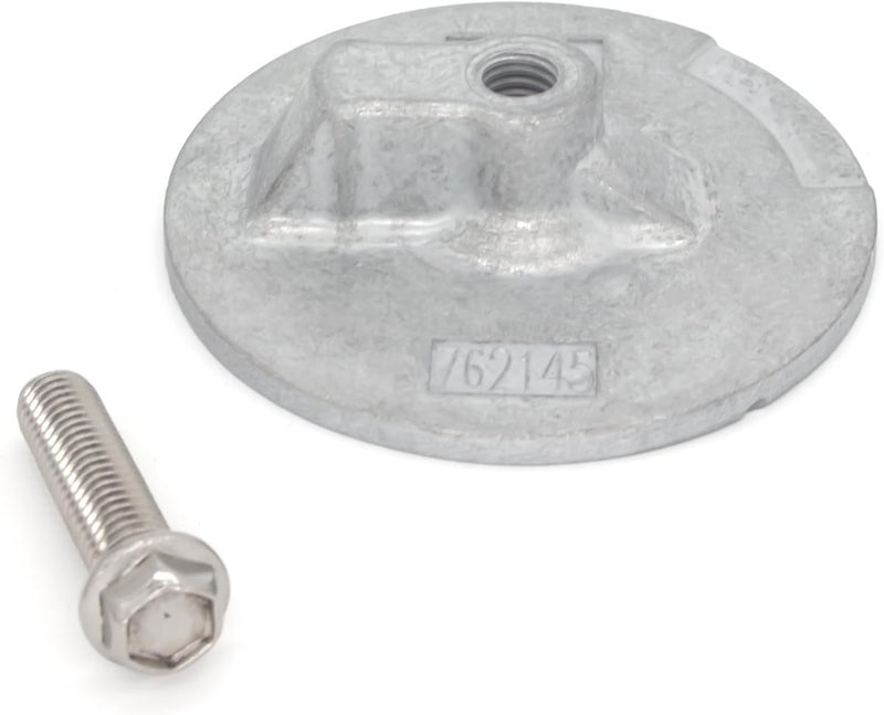 QUICKMARINE 76214Q5 Boat Motor Trim Tab Anode with Bolt for MerCruiser Alpha One Gen 2 & Bravo Stern Drives and Mercury Marine 35-300 HP Outboards replaces 97-76214Q5 97-76214T5 - Image 1